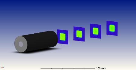 Collimated Beam Shaper top hat flat top 3D animation