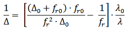 Diffractive Multifocal equation