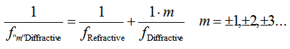 Diffractive Multifocal formula