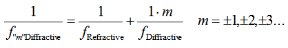 Diffractive Multifocal formula