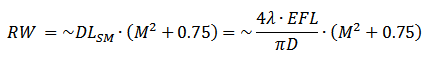 multimode beam the Ring width