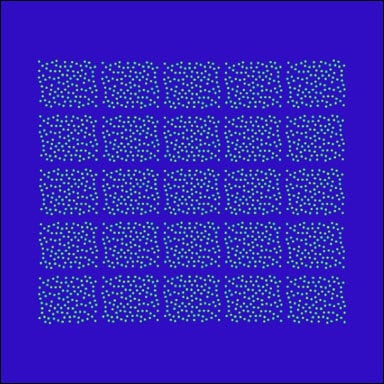 incorrect VCSEL stitching of random dot pattern with gaps ​