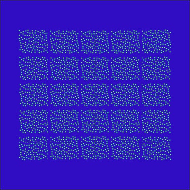 incorrect VCSEL stitching of random dot pattern with gaps ​