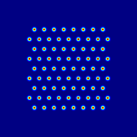 multispot diffractive optical element Diffractive beam splitter with hexagonal spots arrangement